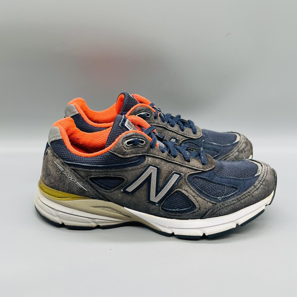 New Balance Shoes Womens 7 Blue Suede Mesh 990 Low Top Running Sneakers Comfort